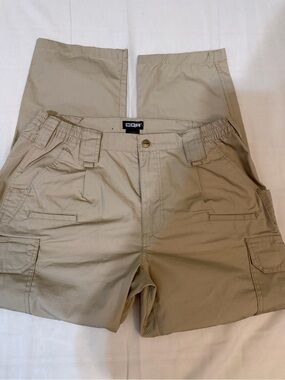 CQR Men's Tan Cargo Pants - Lightweight Utility Shorts